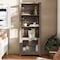Flash Furniture Stella Modern Farmhouse Wooden Bookcase and Storage Cabinet, 3 Upper Shelves in Gray Wash ZG-027-GRYWSH-GG - alternate 7